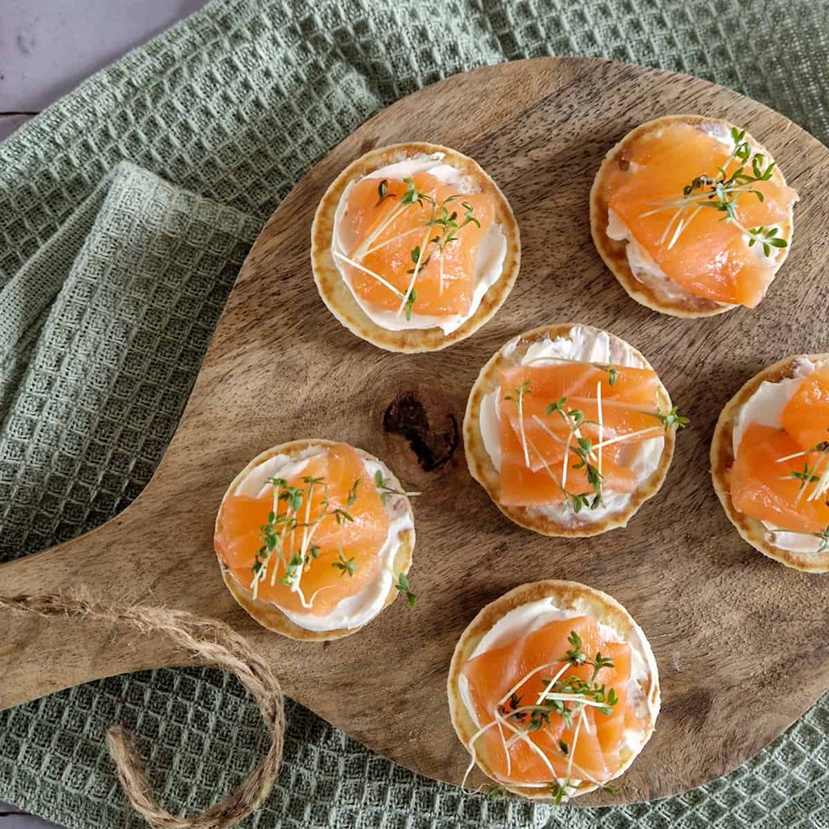 blinis met zalm