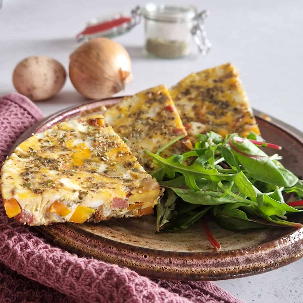 frittata chorizo aardappel