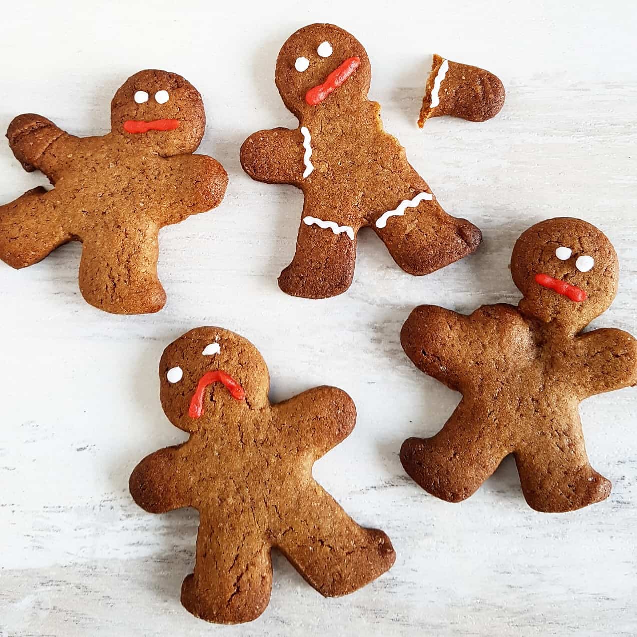 Peperkoek mannetjes - ook wel bekend als zombie koekjes