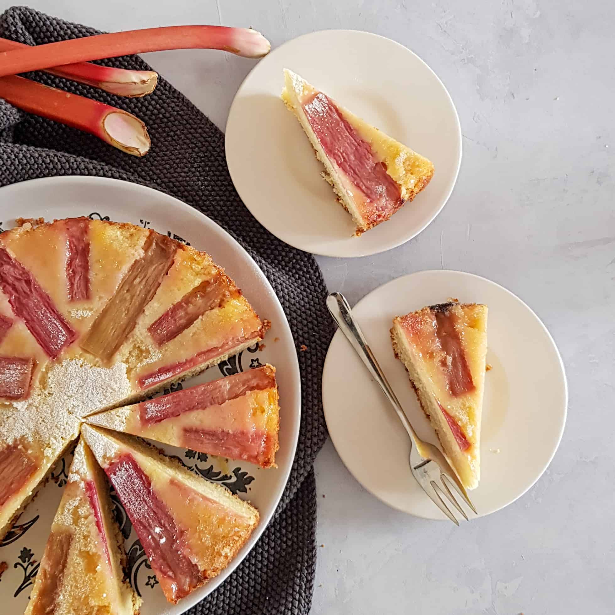 Rabarbercake met citroen