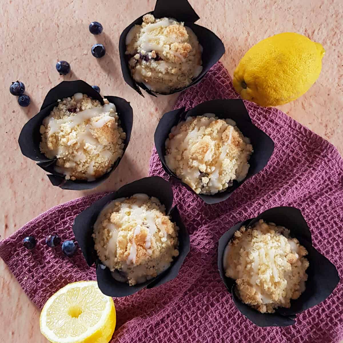 blauwe bessen muffins