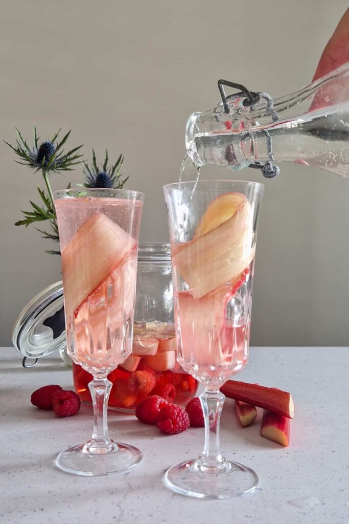 cocktail met rabarber