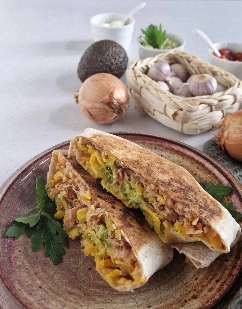 tex mex recept - crunch wraps