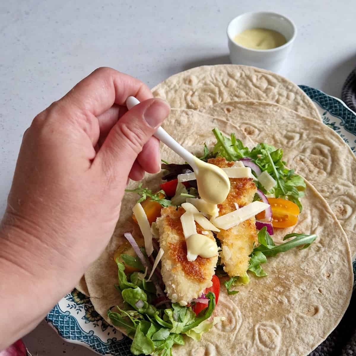 krokante kip wraps